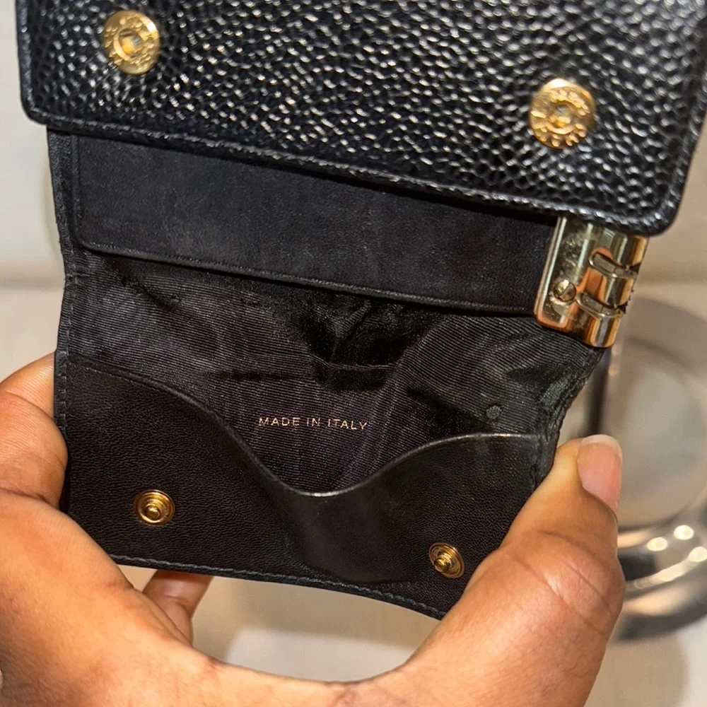 CHANEL Black Caviar Leather Key Card Holder - Picture 12 of 12